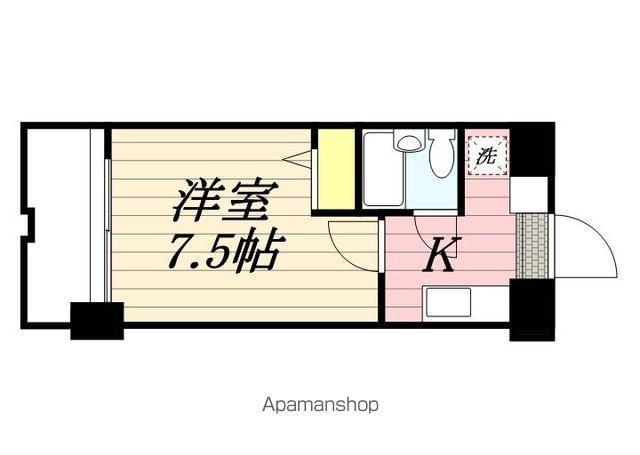 メゾン・ド・九品寺[1K/21.56m2]の間取図