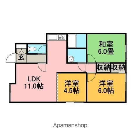 第5コーポ藤の間取り写真