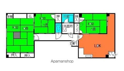 くつわ堂[3LDK/85.5m2]の間取図