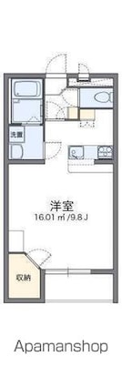 レオパレス松山インター[1K/31.33m2]の間取図