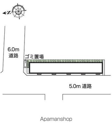 レオネクスト松ノ木[1K/26.54m2]の配置図