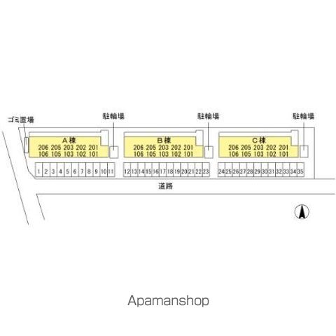 リヴェール北御座　Ｂ棟 B203 ｜ 高知県高知市北御座12-35（賃貸アパート1LDK・2階・45.04㎡） その15