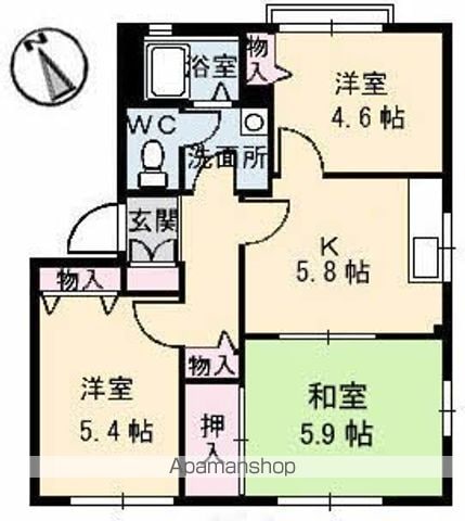 ディアス33 B棟の間取り写真