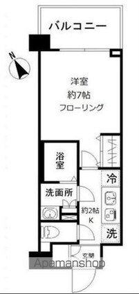 Ｎーｓｔａｇｅ　赤羽志茂[1K/25.57m2]の間取図