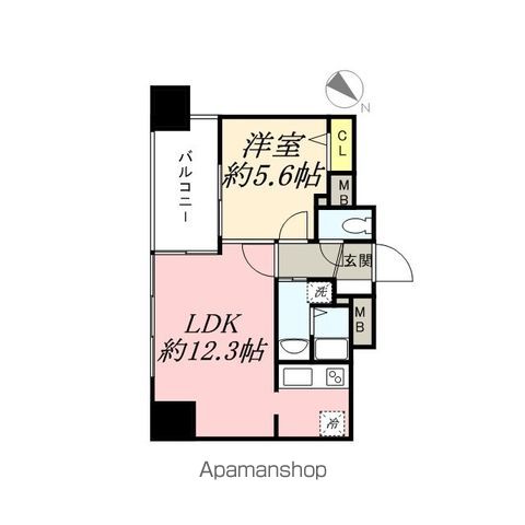 アクタス渡辺通パークシティの間取り