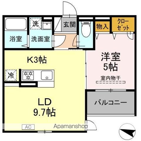 DーROOM NAGOMIの間取り写真