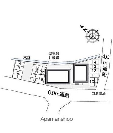 レオパレスＪｕｐｉｔｅｒ[1K/23.18m2]の配置図