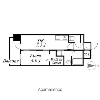 愛知県名古屋市中村区日吉町[1DK/31.62m2]の間取図