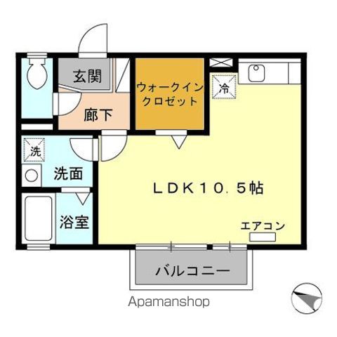 ONLY ONE しまのの間取り写真