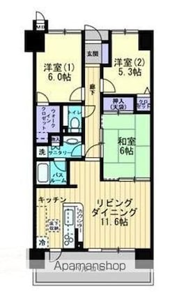 アルファステイツ太田Ⅲ（穴吹ＨＳ）[3LDK/78.52m2]の間取図