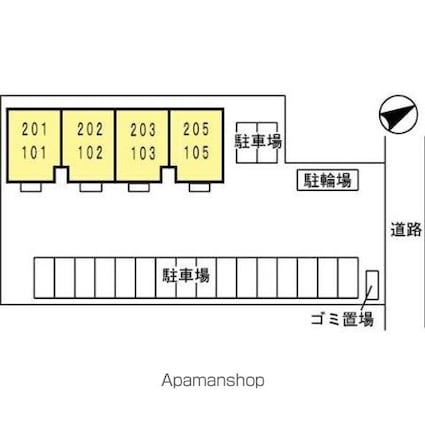 クレールふみ[2LDK/55.2m2]の配置図