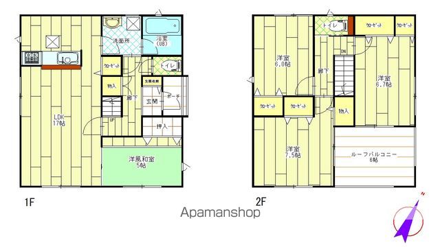 クレイドルガーデン甲府市西田町第１　４号棟の間取り