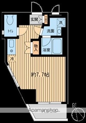 神楽坂フラッツ[1R/25.05m2]の間取図