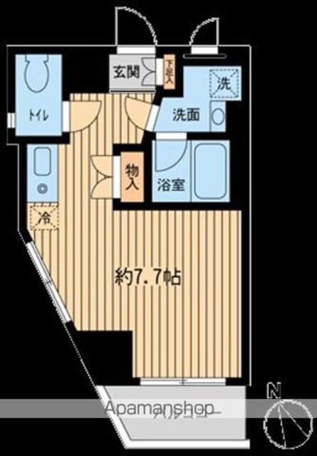 神楽坂フラッツ[1R/25.05m2]の間取図