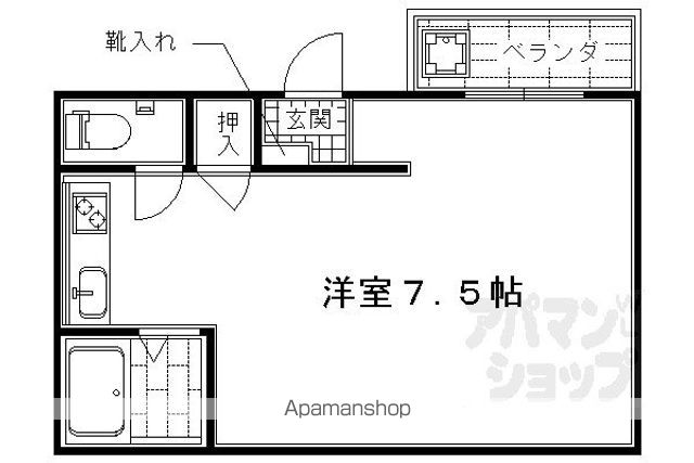 サンシャインシルク嵯峨の間取り写真