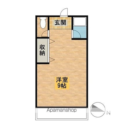 和歌山県和歌山市島橋東ノ丁[1R/23.19m2]の間取図
