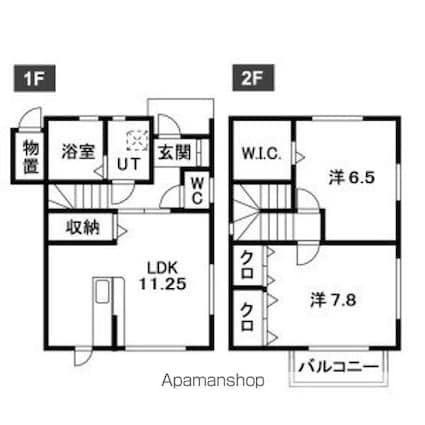 パストラル　Ｆ[2LDK/67.49m2]の間取図