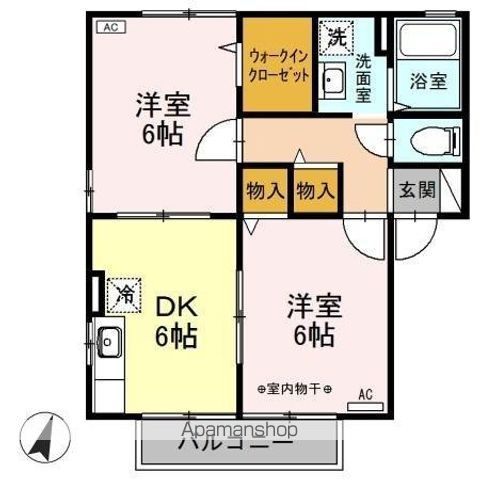 ニューポワール ABCの間取り写真