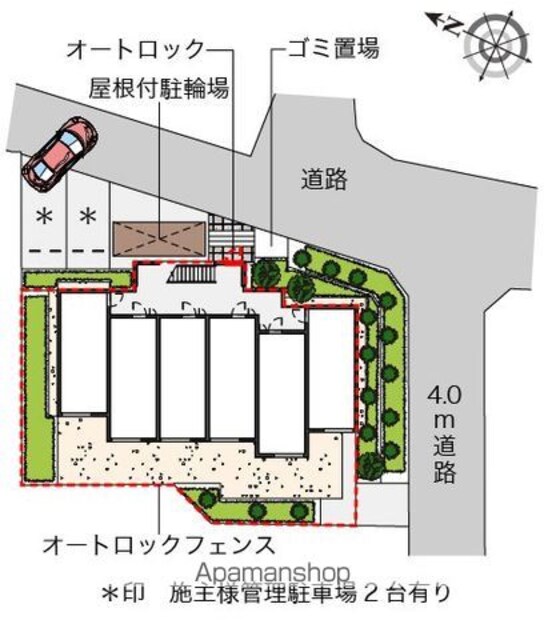 クレイノメイプル[1K/20.7m2]の配置図