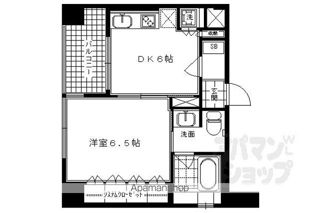 リーガル京都室町御池の間取り写真