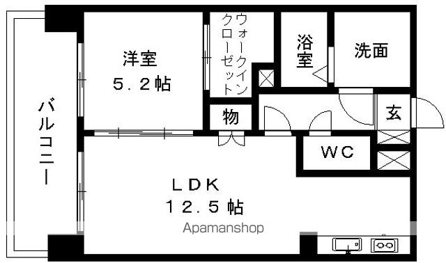 グランフィーネ祗園橋の間取り写真