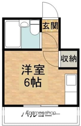 ホワイトハウス[1R/16m2]の間取図