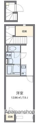 クレイノＦＬＯＲＡ　宇美[1K/31.42m2]の間取図