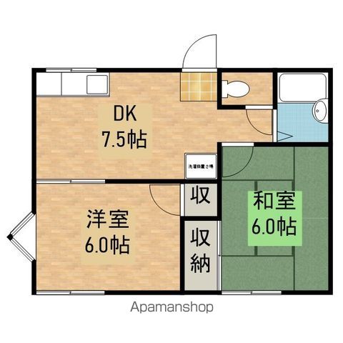 ベルゾーネ桑原の間取り写真