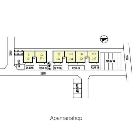 ドリームさくら[1LDK/45.23m2]の配置図