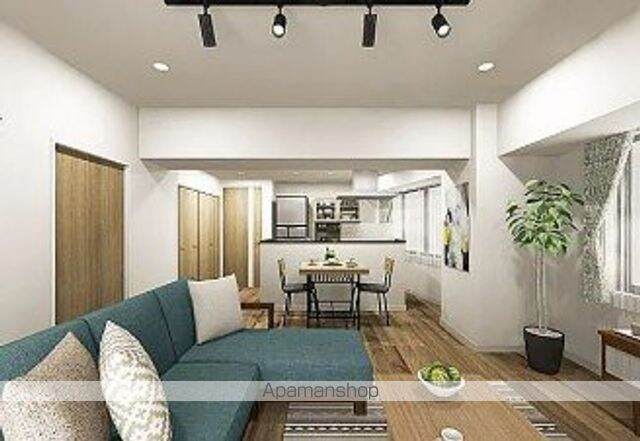 ユニーブル新宿西[1R/54.34m2]のリビング・居間