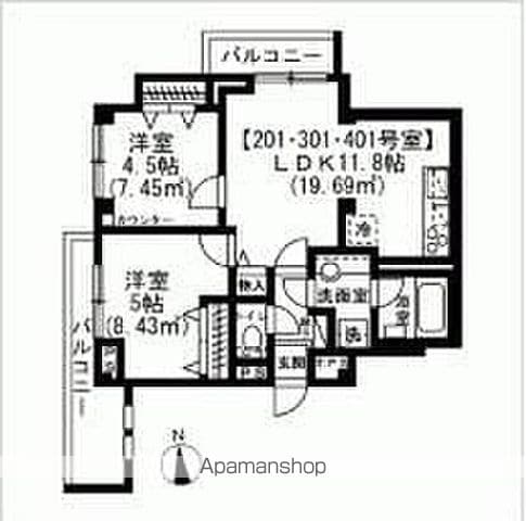 スカイエ西日暮里の間取り写真
