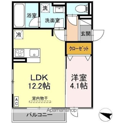 西町ＳＵＺＵＫＡＺＥ[1LDK/40.32m2]の間取図