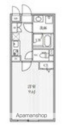 ＴＨＥ　ＰＡＬＭＳ大島[1K/28.88m2]の間取図