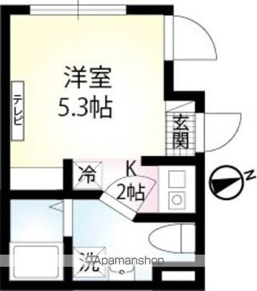 Ａｌｔａ　Ｃｌａｓｓｅ[1K/16.04m2]の間取図