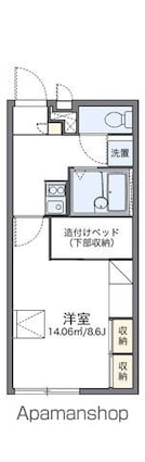 レオパレスアネシス[1K/23.18m2]の間取図