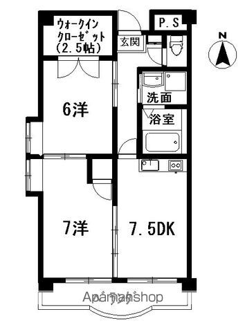 クレアフジモトの間取り写真