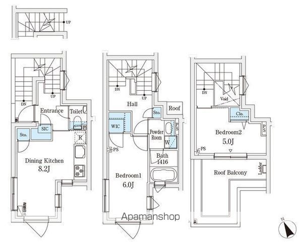 【ＡＧＲＡＴＩＯ　ＴＥＲＲＡＣＥ　恵比寿の間取り】