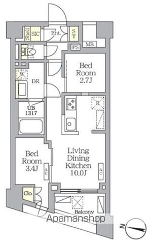 NOGATA RESIDENCEの間取り写真