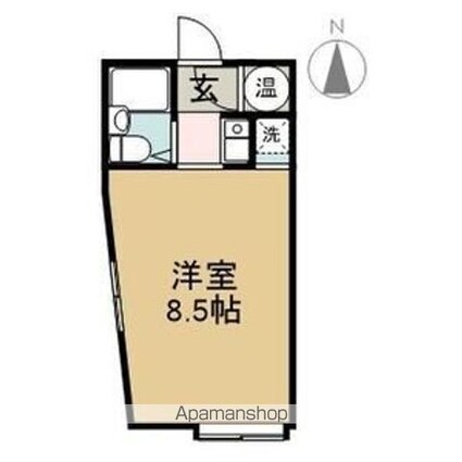 ハートインカヤバ[1R/23m2]の間取図