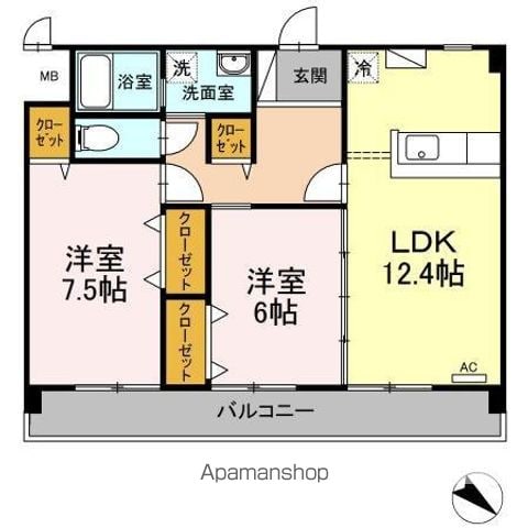 CREST TENMAの間取り写真