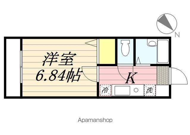 調布市飛田給のアパートの間取り