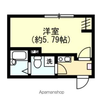 東京都葛飾区堀切６丁目[1K/16.15m2]の間取図