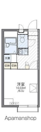 レオパレス桜[1K/21.24m2]の間取図