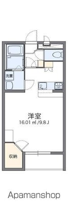 レオパレス松山インター[1K/31.33m2]の間取図