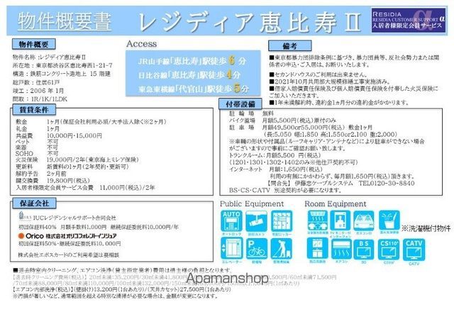 レジディア恵比寿IIのその他写真