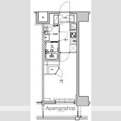 ＳーＲＥＳＩＤＥＮＣＥ板橋大山[1K/25.22m2]の間取図
