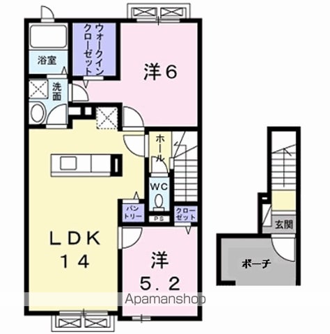 秋田市 2階建 築11年の間取り写真