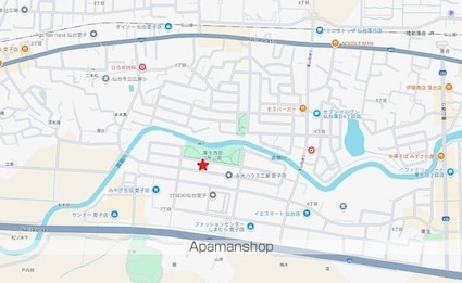 宮城県仙台市青葉区栗生７丁目[1LDK/36.89m2]の周辺4