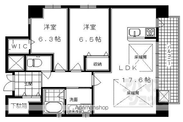 テルマーノ西洞院の間取り写真