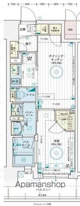 ＥＣ広島国泰寺[1DK/30.71m2]の間取図